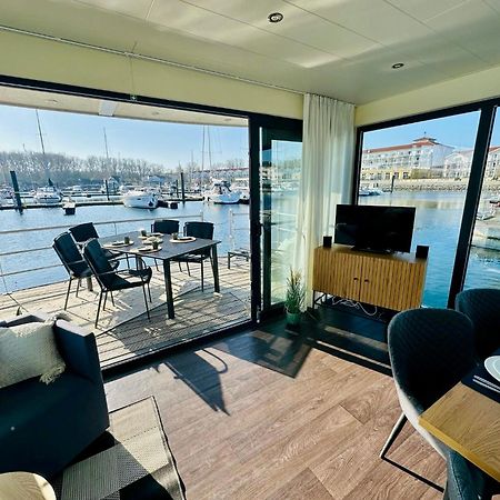 Exklusives Ostsee-Hausboot, Kueche Mit Spueler, Tv, Grosse Sonnenterrasse, 3X Kostenfreie Kfz-Parkplaetze, Klimaanlage, Bis Zu 6 Personen, 2X Baeder, Waschmaschine 博尔滕哈根 外观 照片